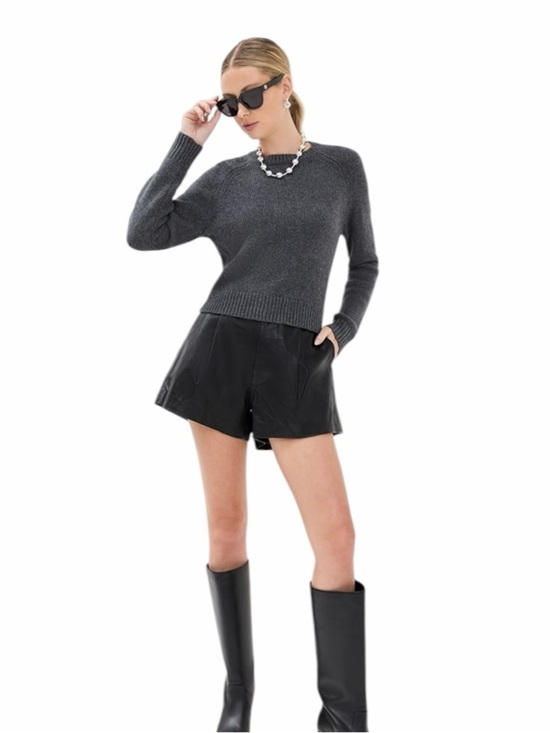 Jenni Kayne Sweaters - Jenni Kayne Charcoal Grey Everyday Wool & Cashmere Blend Sweater Size S